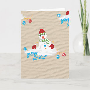 Frohe Weihnachtsschneemänner Einladung
