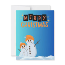 Frohe Weihnachtsschneemänner