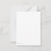 Frohe Weihnachtsschneemänner Mitteilungskarte (Rückseite)