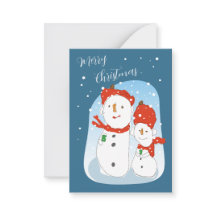 Frohe Weihnachtsschneemänner