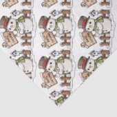 Frohe Weihnachtsschneemänner Seidenpapier (Ausschnitt)