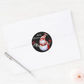 Frohe Weihnachtsschneemänner Stickers (Umschlag)