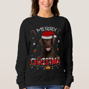 Frohe Weihnachtsschokolade Labrador Hunde Weihnach Sweatshirt
