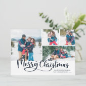 Frohe Weihnachtsschrift 4 Foto Weihnachten (Stehend Vorderseite)