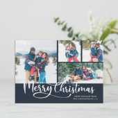 Frohe Weihnachtsschrift 4 Foto Weihnachten (Stehend Vorderseite)