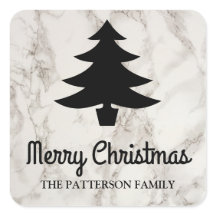 Frohe Weihnachtsschrift | Baumstämme Imitate Marmo