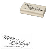 Frohe Weihnachtsschrift Custom Rubber Art Briefmar Gummistempel (Stempel)