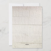 Frohe Weihnachtsschrift Custom White Wood Feiertagskarte (Rückseite)