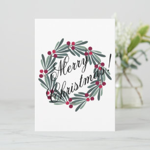 Frohe Weihnachtsschrift Einfach Niedlich festlich Feiertagskarte