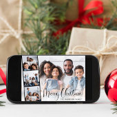 Frohe Weihnachtsschrift Foto Strip Feiertagskarte