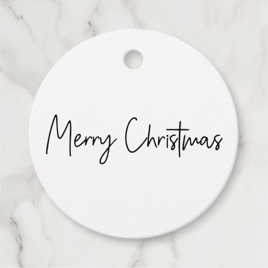 Frohe Weihnachtsschrift Geschenkanhänger (Vorderseite)