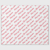 Frohe Weihnachtsschrift Geschenkpapier (Flach)