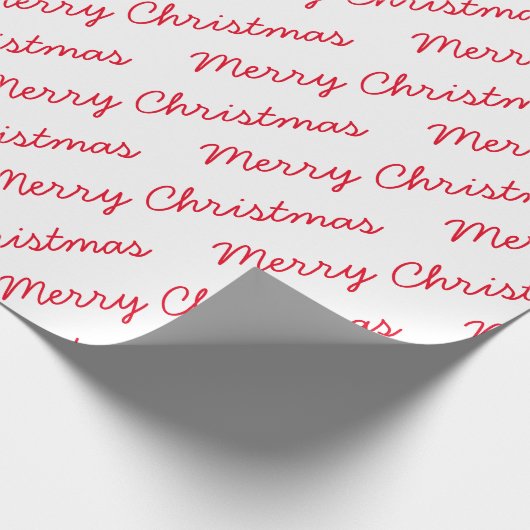 Frohe Weihnachtsschrift Geschenkpapier (Ecke)