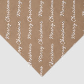 Frohe Weihnachtsschrift Gold Seidenpapier (Detail)