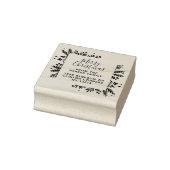 Frohe Weihnachtsschrift & Grüne Rücksendeadresse Gummistempel (Stempel)