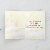 Frohe Weihnachtsschrift Isaiah Winter Bird Karte (Innenseite)