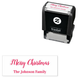 Frohe Weihnachtsschrift mit Name Text Template Permastempel