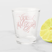 Frohe Weihnachtsschuss Schnapsglas (Rückseite)