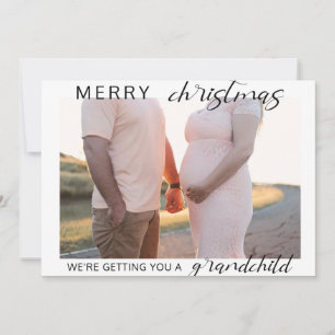 Frohe Weihnachtsschwangerschaft/Baby-Ankündigung F Feiertagskarte