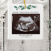 Frohe Weihnachtsschwangerschaft Ultrasound Foto Om Keramikornament