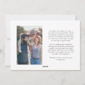 Frohe Weihnachtssignatur Multi Foto White Feiertagskarte (Rückseite)