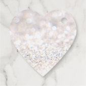 Frohe Weihnachtssilber-Glitzer Geschenkanhänger (Rückseite)