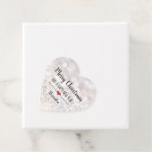 Frohe Weihnachtssilber-Glitzer Geschenkanhänger (Beispiel)