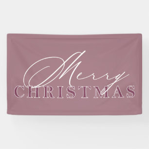 Frohe Weihnachtsskript- und Serifenkombination Banner