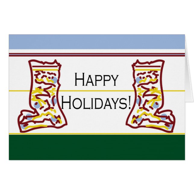 Frohe Weihnachtssocken (Vorderseite (Horizontal))