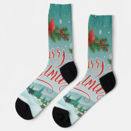 Frohe Weihnachtssocken Socken