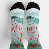 Frohe Weihnachtssocken Socken (Oben)