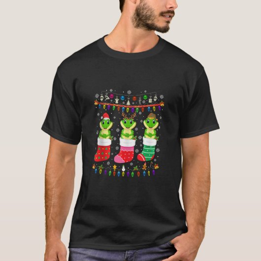 Frohe Weihnachtssocken Ugly Christmas Sweater Paja T-Shirt (Vorderseite)