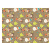 Frohe Weihnachtssohle und Schneemann Tischdecke (Vorderseite (Horizontal))