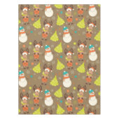 Frohe Weihnachtssohle und Schneemann Tischdecke (Vorderseite)