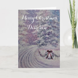 Frohe Weihnachtssohn/ Urlaubskarte Karte