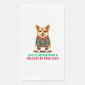 Frohe Weihnachtssperre Serviette (Vorderseite)