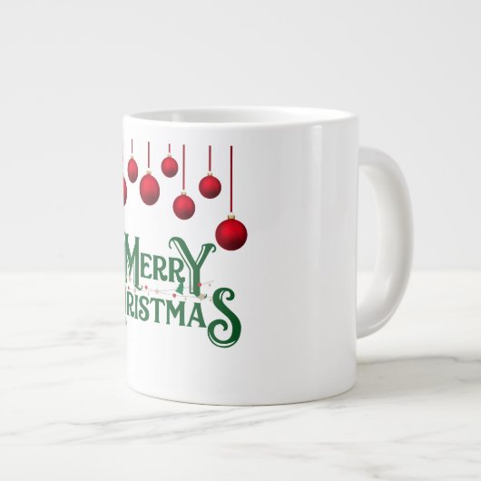Frohe Weihnachtsspezialität Kaffeezubereitung Tass Jumbo-Tasse (Vorderseite Rechts)