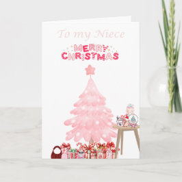 Frohe Weihnachtsspielzeug Niece Feiertagskarte