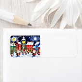 Frohe Weihnachtsstadt mit dem Weihnachtsmann (Insitu)