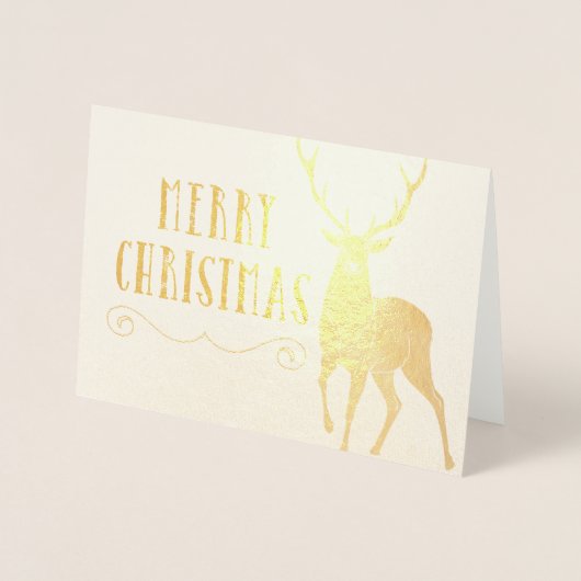 Frohe Weihnachtsstag Folienkarte (Vorderseite)