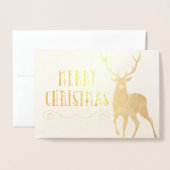 Frohe Weihnachtsstag Folienkarte (Vorderseite mit Umschlag)