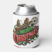 Frohe Weihnachtsstampunk Dosenkühler (Kanne Vorderseite)