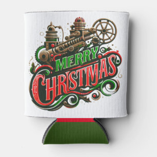 Frohe Weihnachtsstampunk Dosenkühler