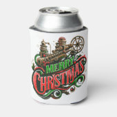 Frohe Weihnachtsstampunk Dosenkühler (Kanne Rückseite)