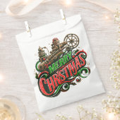 Frohe Weihnachtsstampunk Geschenktütchen (Ausgeschnitten)