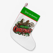Frohe Weihnachtsstampunk Kleiner Weihnachtsstrumpf (Vorderansicht (hängend))