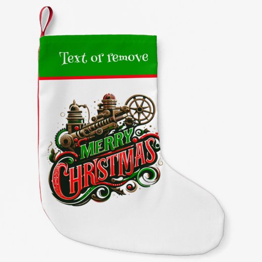 Frohe Weihnachtsstampunk Kleiner Weihnachtsstrumpf (Vorderseite)