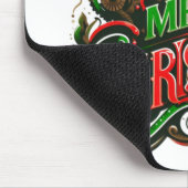Frohe Weihnachtsstampunk Mousepad (Ecke)