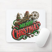 Frohe Weihnachtsstampunk Mousepad (Mit Mouse)