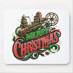 Frohe Weihnachtsstampunk Mousepad